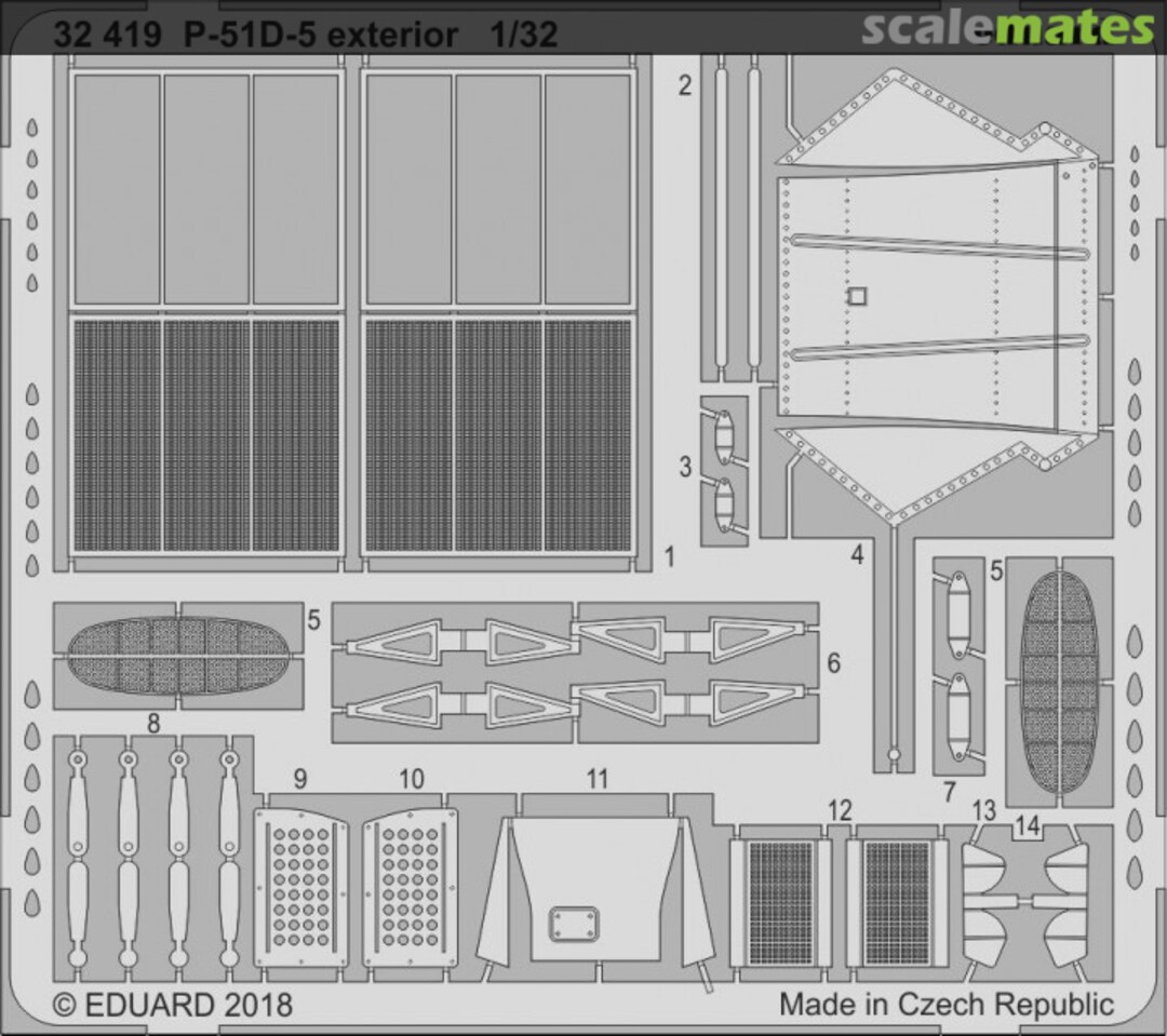 Boxart P-51D-5 exterior 32419 Eduard