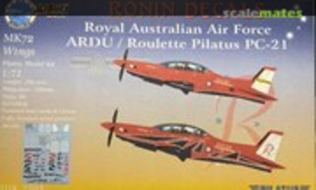 1:72 Royal Australian Air Force ARDU / Roulette Pilatus PC-21 (Ronin Decals RDK-7203)