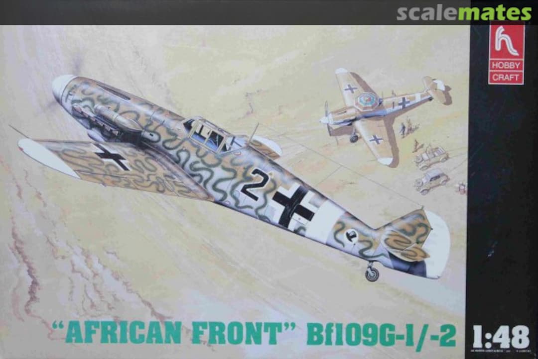 Boxart "African Front" Bf109G-1/2 HC1538 Hobbycraft