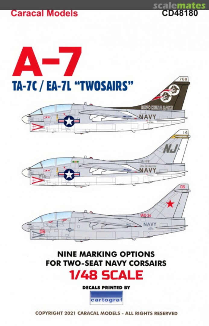 Boxart A-7 CD48180 Caracal Models