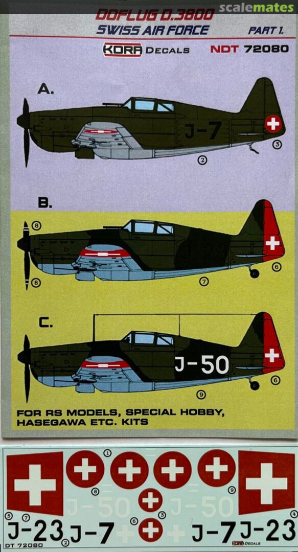 Boxart Doflug D.3800 NDT72080 Kora Models