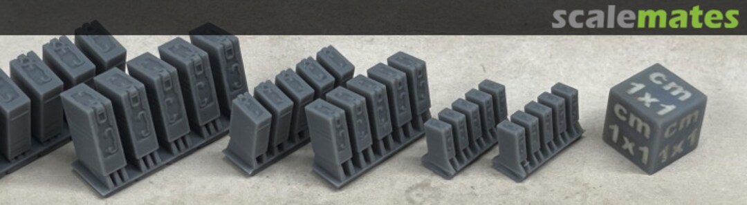 Boxart 2cm FlaK30/38/KwK ammo boxes - 5 pieces 35040520 EMP3d