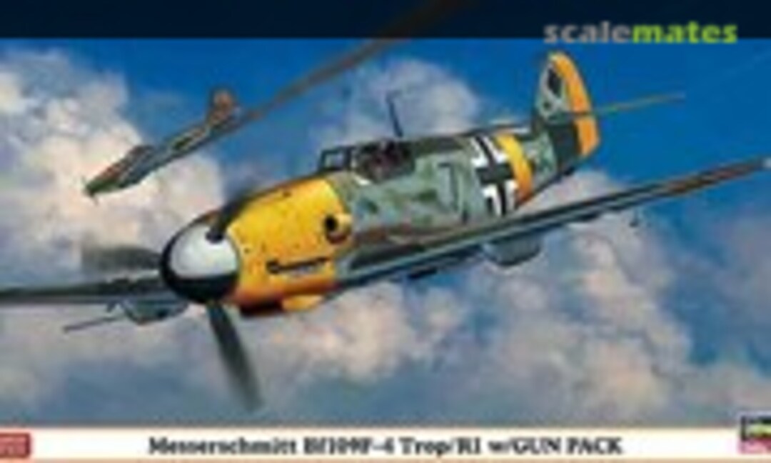 1:48 Messerschmitt Bf109F-4 Trop/R1 w/Gun Pack (Hasegawa 09980)