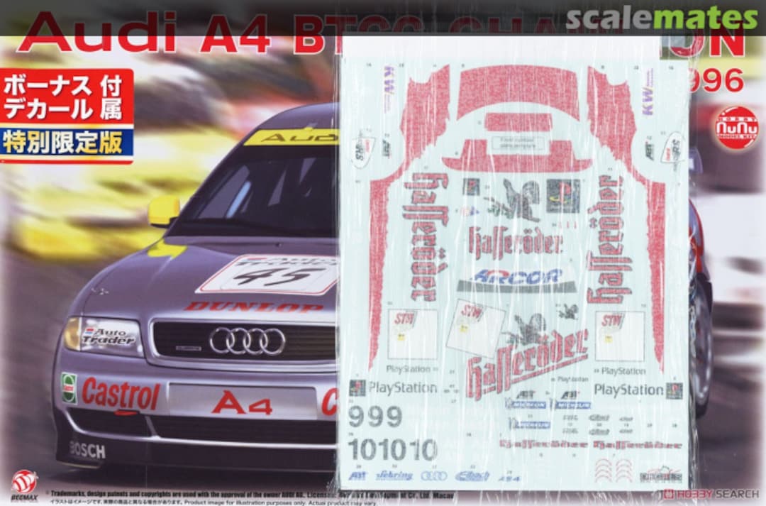 Boxart Audi A4 Quattro 1996 BTCC Champion PN24035SK NuNu Model Kit 