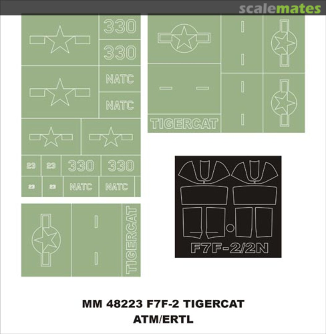 Boxart Grumman F7F-2 Tigercat MM48223 Montex