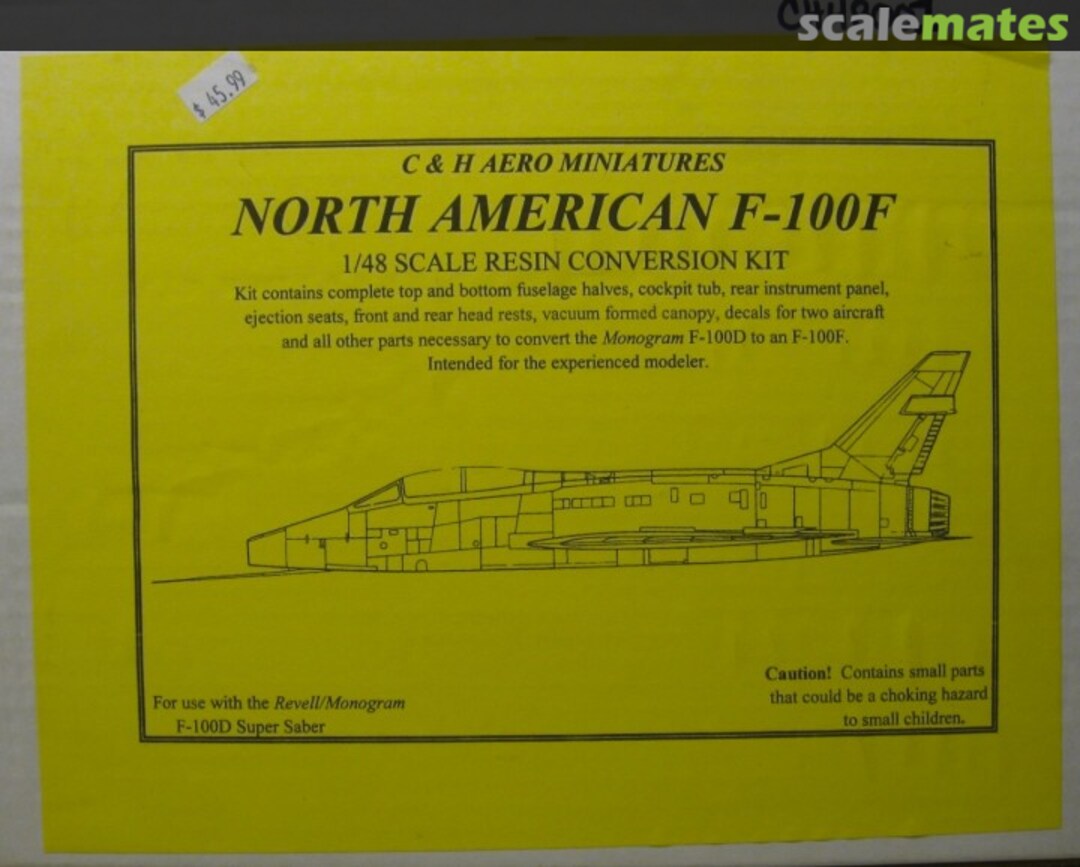 Boxart North American F-100F  C&H Aero Miniatures