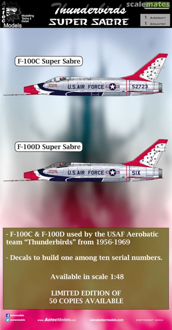 Boxart Thunderbirds Super Sabre 48-111 Aztec Models