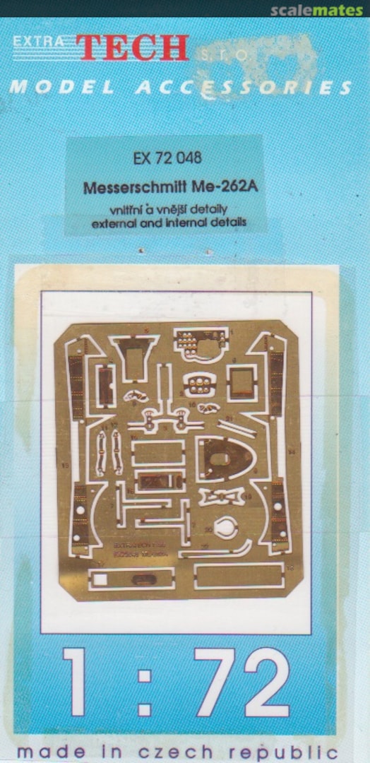 Boxart Messerschmitt Me-262A EX 72048 Extratech