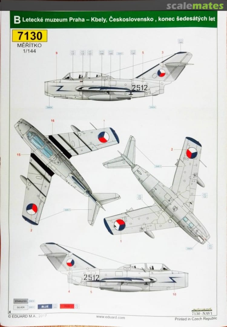 Boxart MiG-15 UTI 7130 Eduard