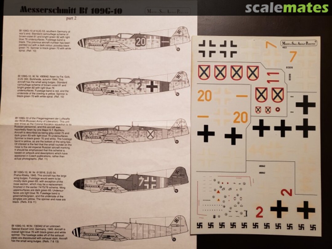 Boxart Messerschmitt Bf 109G-10 4823 Ministry of Small Aircraft Production