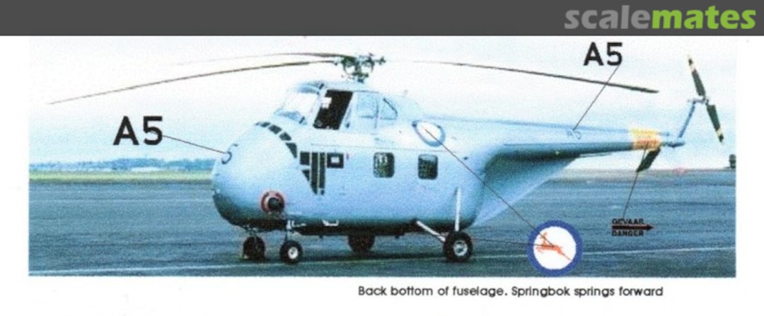 Boxart Sikorsky S-55 SAAF (1957) MAV-720215 MAV Decals