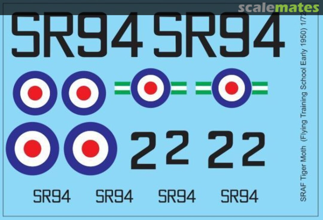 Boxart SRAF Tiger Moth MAV-RZ7218 MAV Decals