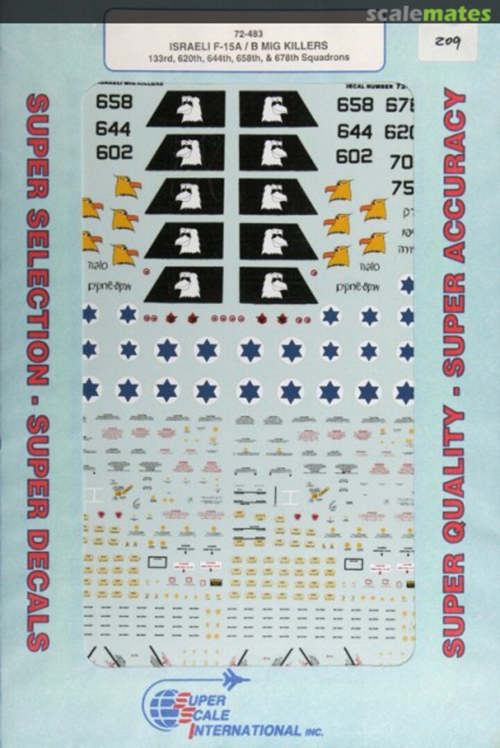 Boxart Israeli F-15A/B MiG Killers 72-483 SuperScale International