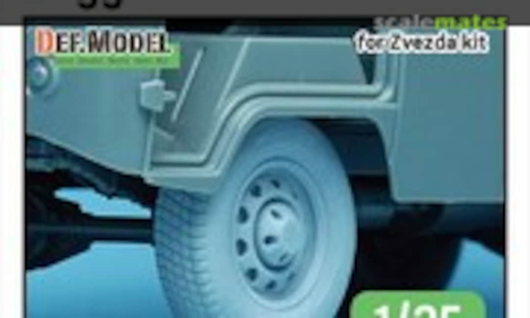 1:35 Russian UAZ 3909 Van Sagged wheel set (Def.Model DW35144)