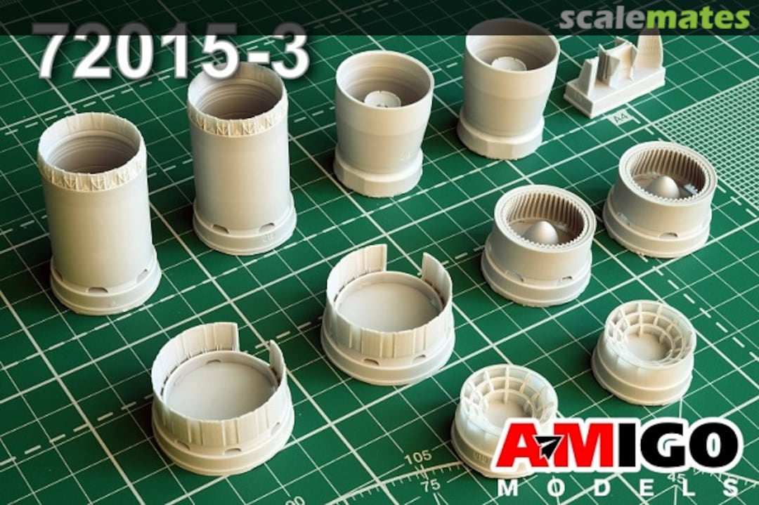 Boxart R15-300 turbojet engine exhaust nozzle of the MiG-25P/PD/PU aircraft AMG 72015-3 Amigo Models