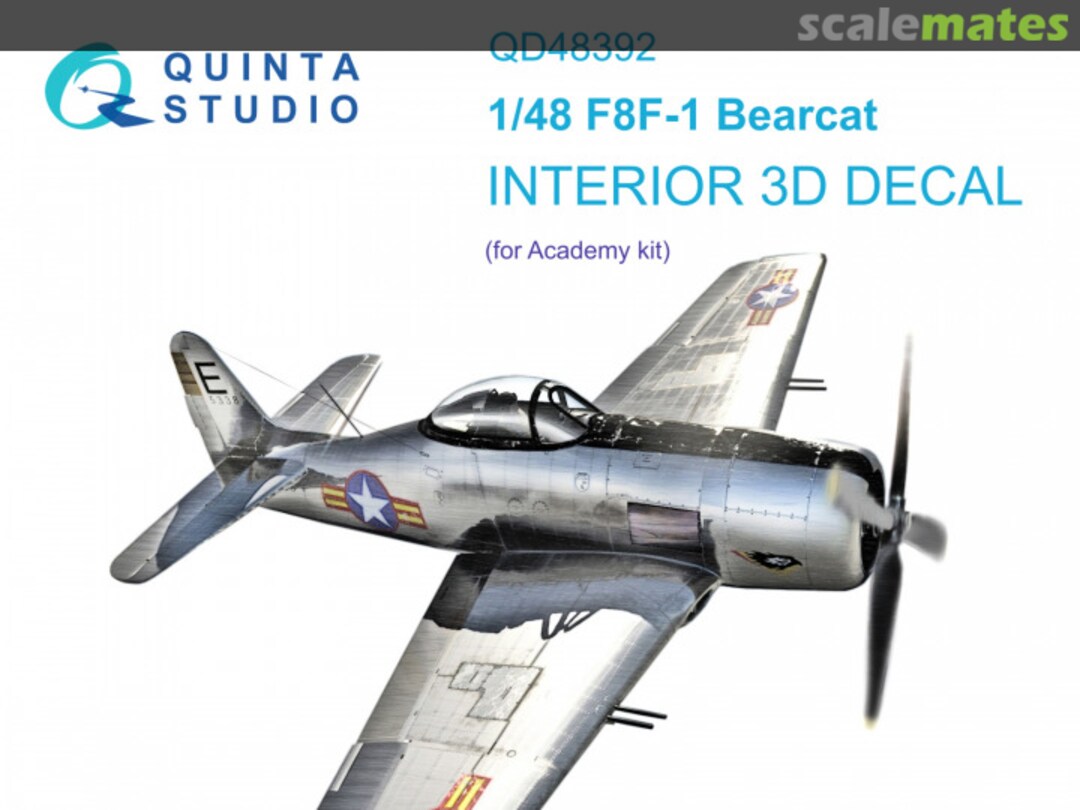 Boxart F8F-1 Bearcat interior 3D decals QD48392 Quinta Studio