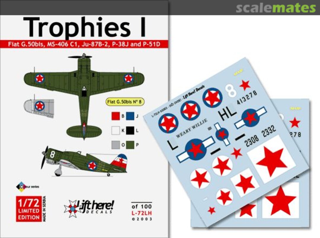 Contents Trophies I L-72LH Lift Here Decals