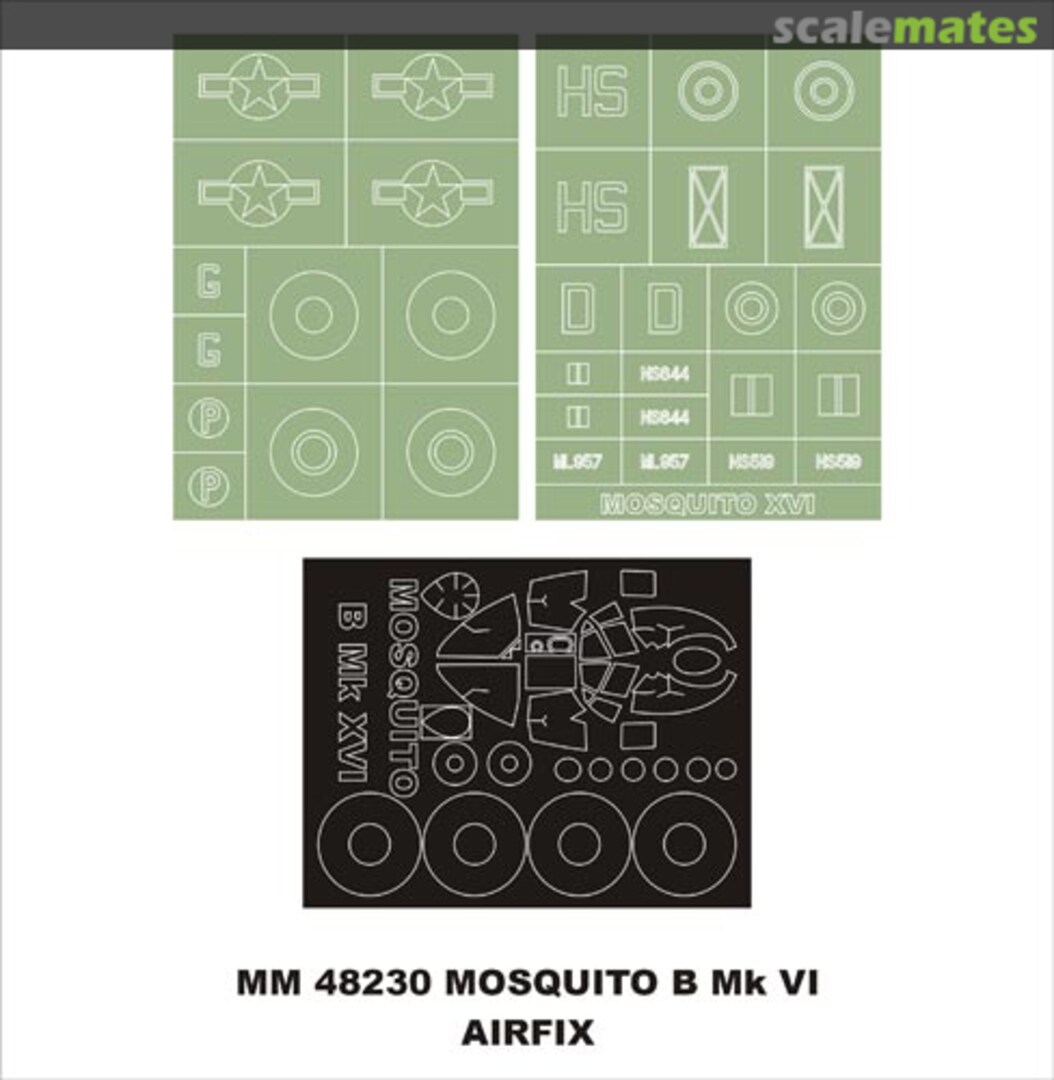 Boxart DH 98 Mosquito B Mk XVI/PR XVI MM48230 Montex