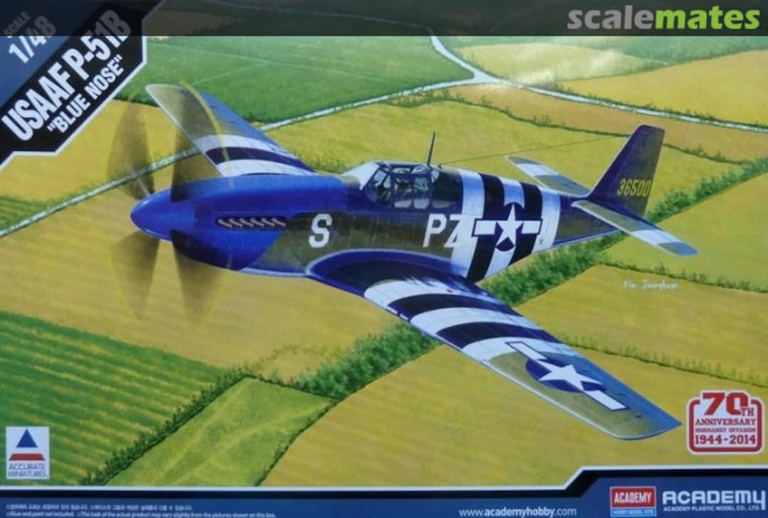 Boxart North American P-51B USAAF 12303 Academy