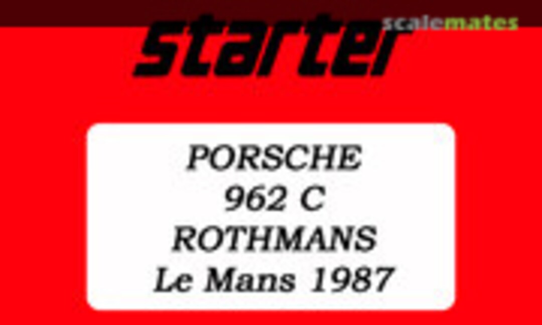 Porsche 962 C &quot;Rothmans&quot; (Starter )