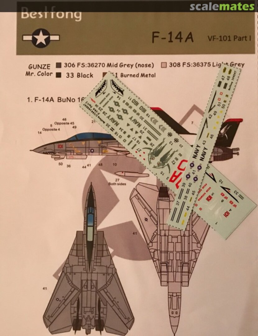 Boxart F-14A VF-101 Part 1 144047 Bestfong