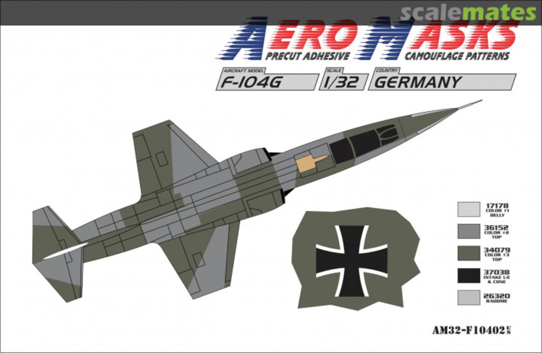 Boxart F-104G Germany AM32-F10402 AeroMasks