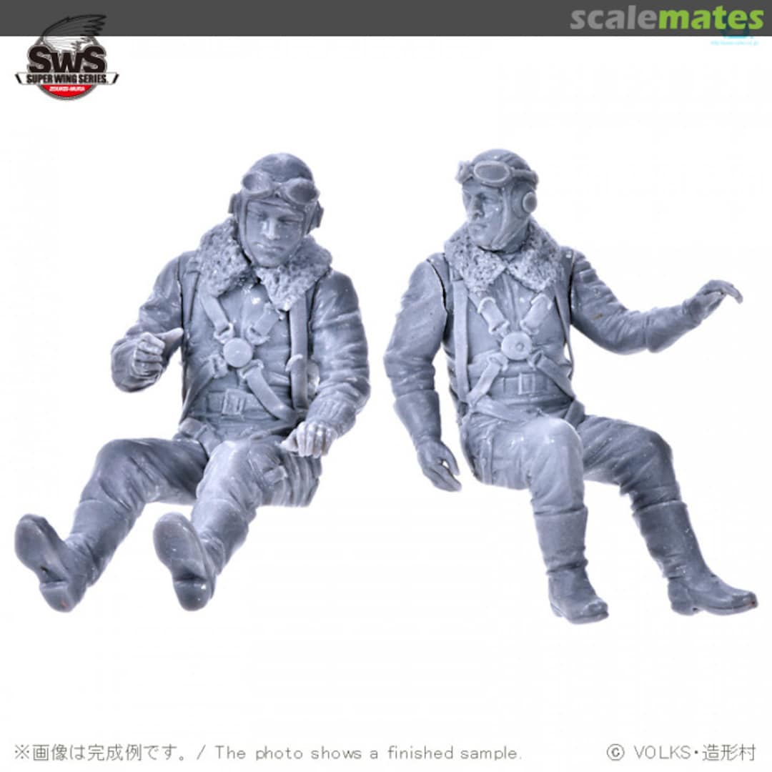 Boxart Pilot Figures Set for Ki-45 Toryu (Nick) SWS13-F02 Zoukei-Mura