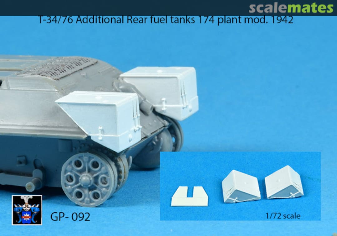 Boxart T-34/76 Additional Rear fuel tanks 174 plant mod.1942 GP-092 Golikov Project