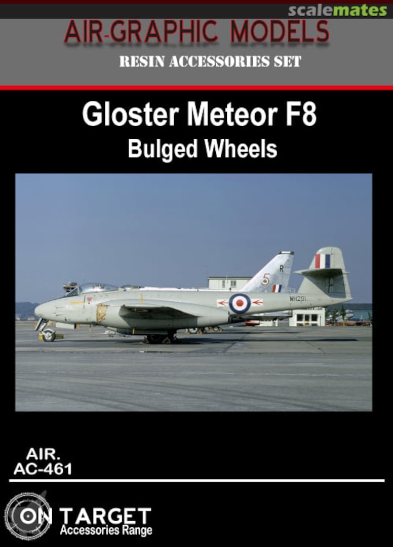 Boxart Gloster Meteor F8 Bulged Wheels AIR.AC-461 Air-Graphic Models