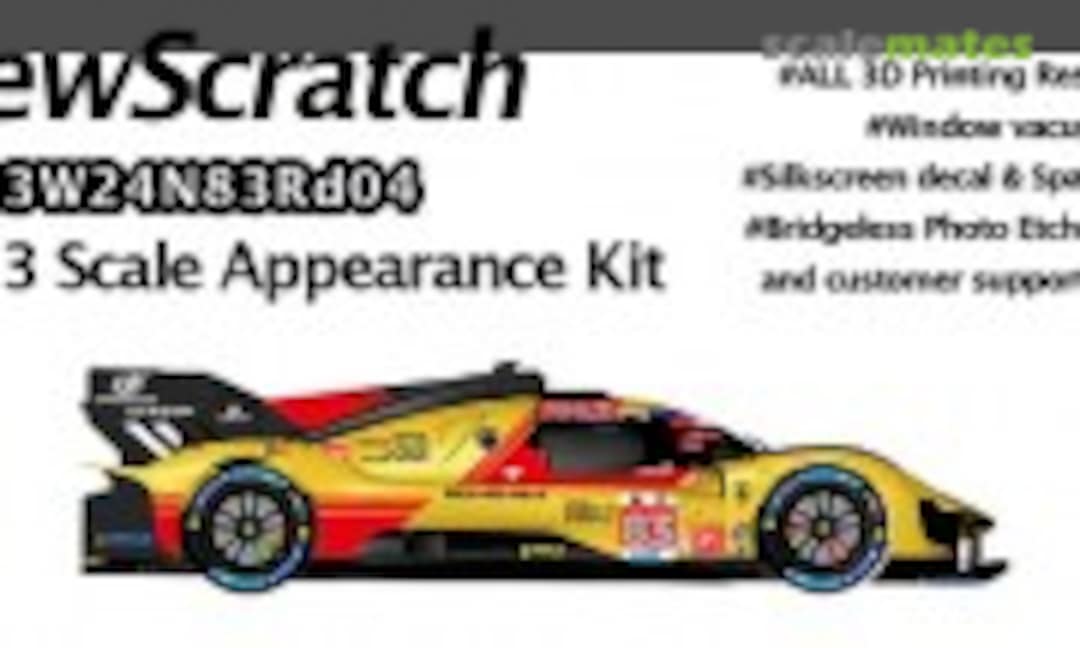 1:43 Ferrari 499P Hypercar WEC 2024 - 24h Le Mans (NewScratch 43W24N83Rd04)