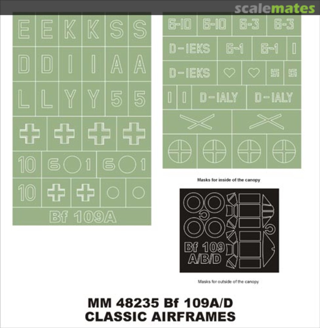 Boxart Bf 109A/D MM48235 Montex