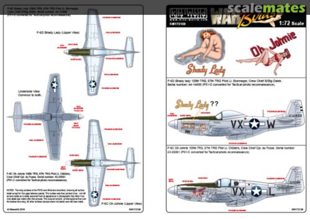 Boxart F-6D Shady Lady / F-6C Oh Johnnie KW172139 Kits-World