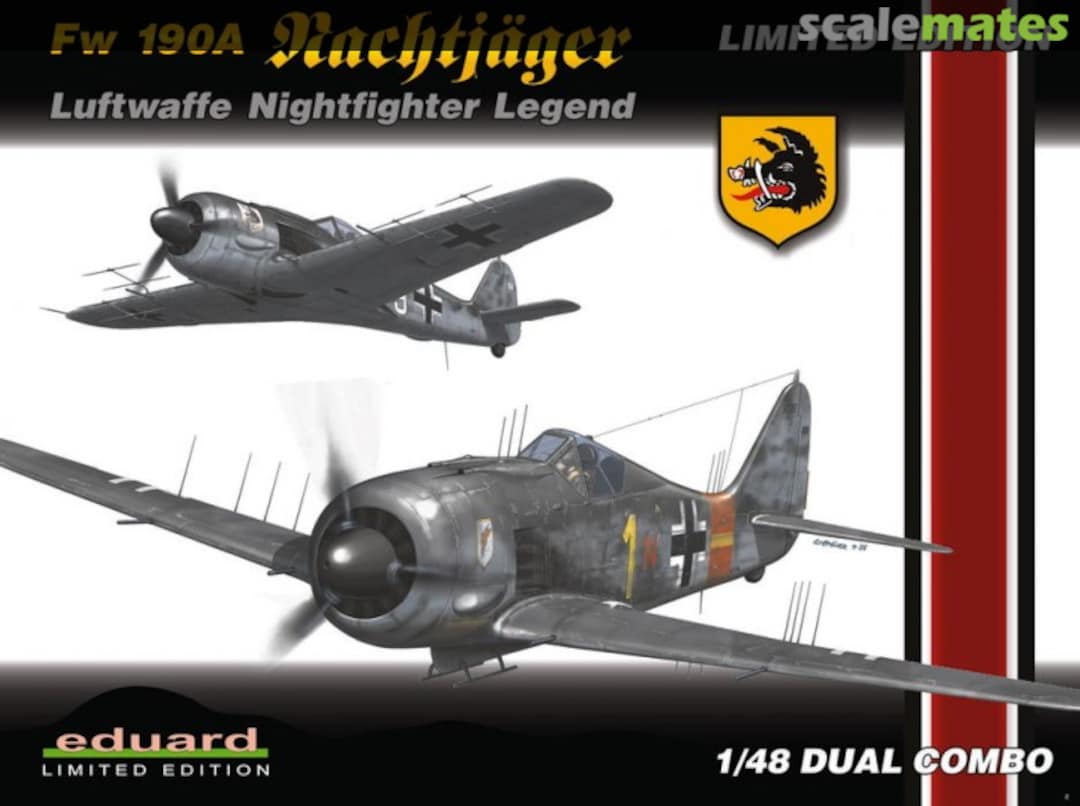 Boxart Fw 190A Nachtjäger (A-5, A-6, A-6/R11, A-7/R11, A-8/R11) 1144 Eduard