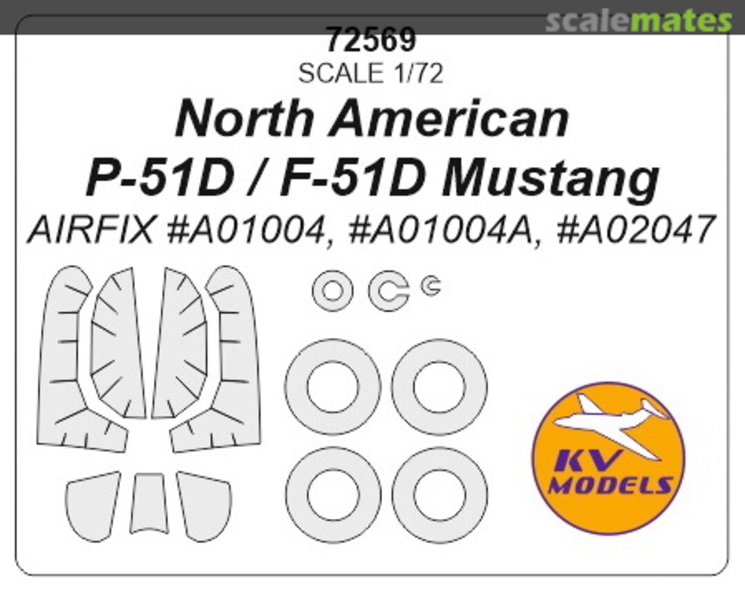 Boxart North American P-51D / F-51D Mustang 72569 KV Models