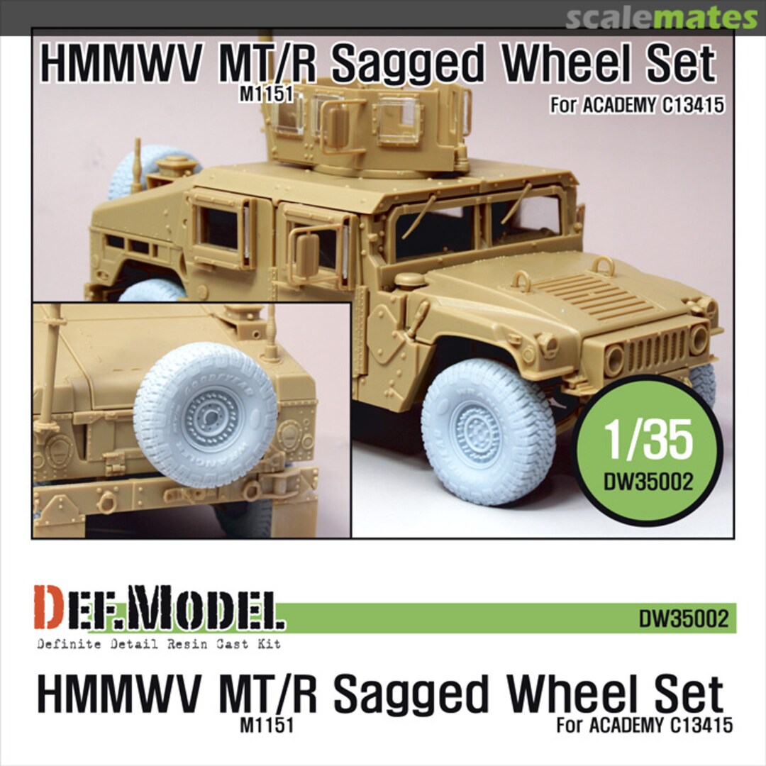 Boxart HMMWV MT/R Wheel set (for Academy 1/35 M1151) DW35002A Def.Model