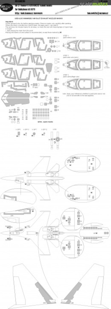 Boxart Su-27 Flanker B ADVANCED kabuki masks NWAM0280 New Ware