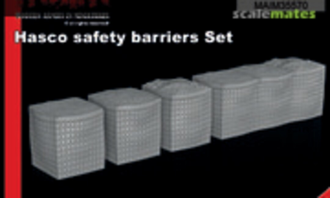 Hasco safety barriers Set (1x 3er + 3 x singles) (MAiM MAIM35570)