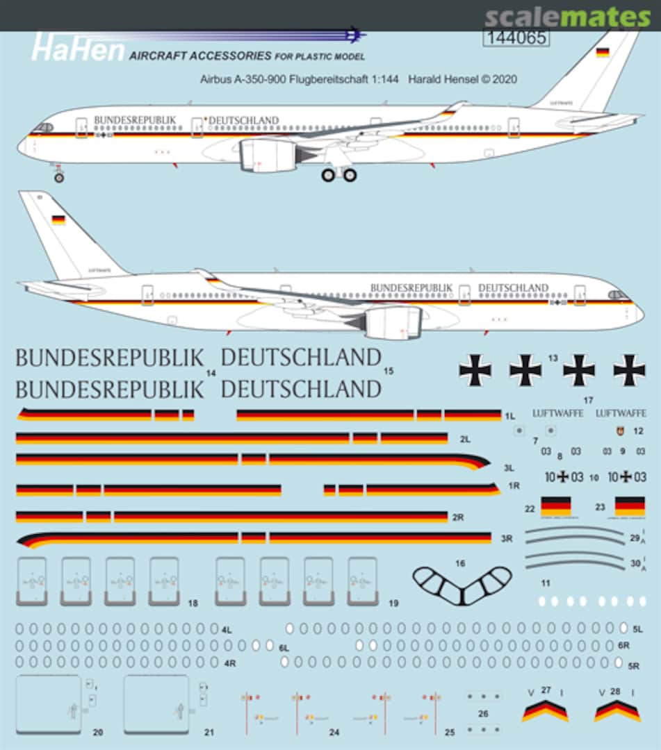 Boxart Airbus A-350-900 144065 HaHen