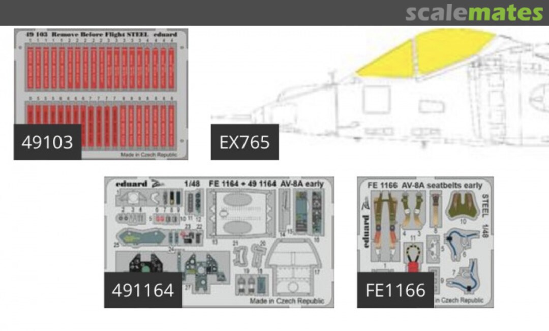 Contents AV-8A early BIG49289 Eduard