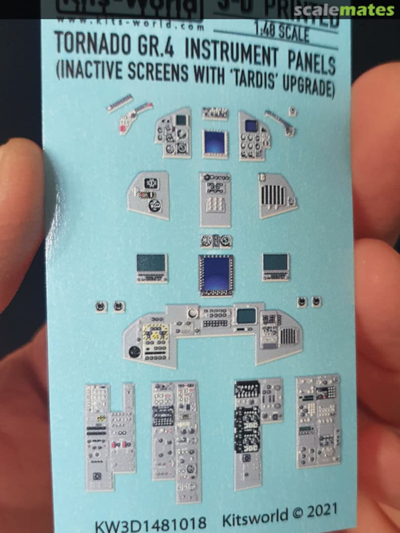 Boxart Panavia Tornado GR.4 - Instrument Panels KW3D1481018 Kits-World