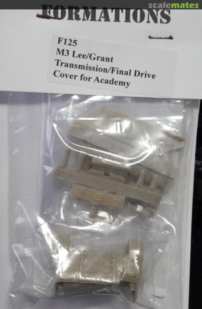 Boxart M3 Lee/Grant Transmission/Final Drive Cover for Academy F125 Formations