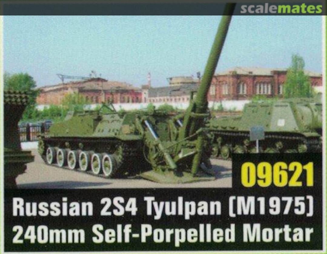 Boxart Russian 2S4 Tyulpan (M1975) 09621 Trumpeter