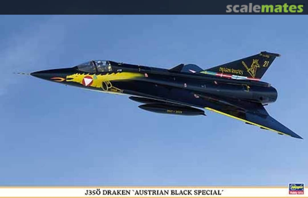 Boxart J35Ö Draken `Austrian Black Special´ 09888 Hasegawa