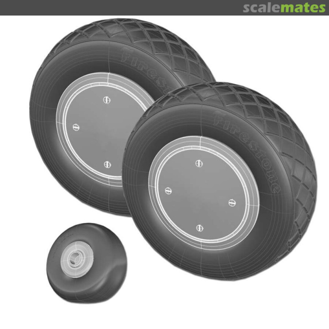 Boxart P-40 Wheel Set TDP32215 True Details