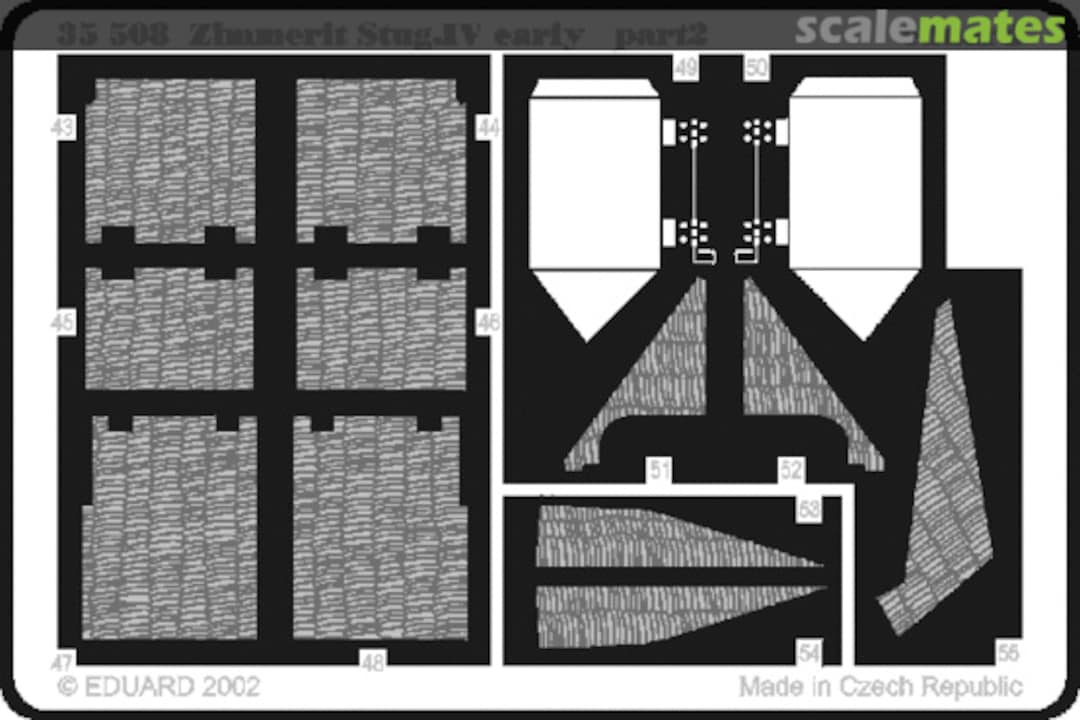 Boxart Zimmerit Stug.IV early 35508 Eduard