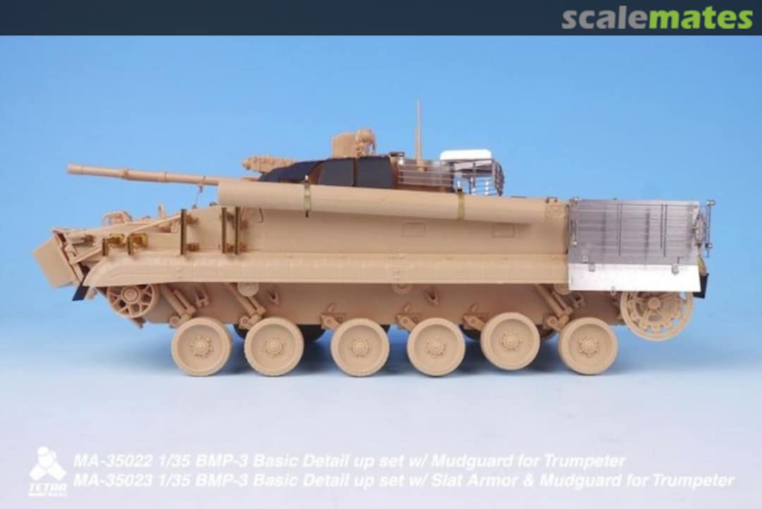 Boxart BMP-3 Basic Detail up set w/ Mudguard for Trumpeter ME-35022 Tetra Model Works