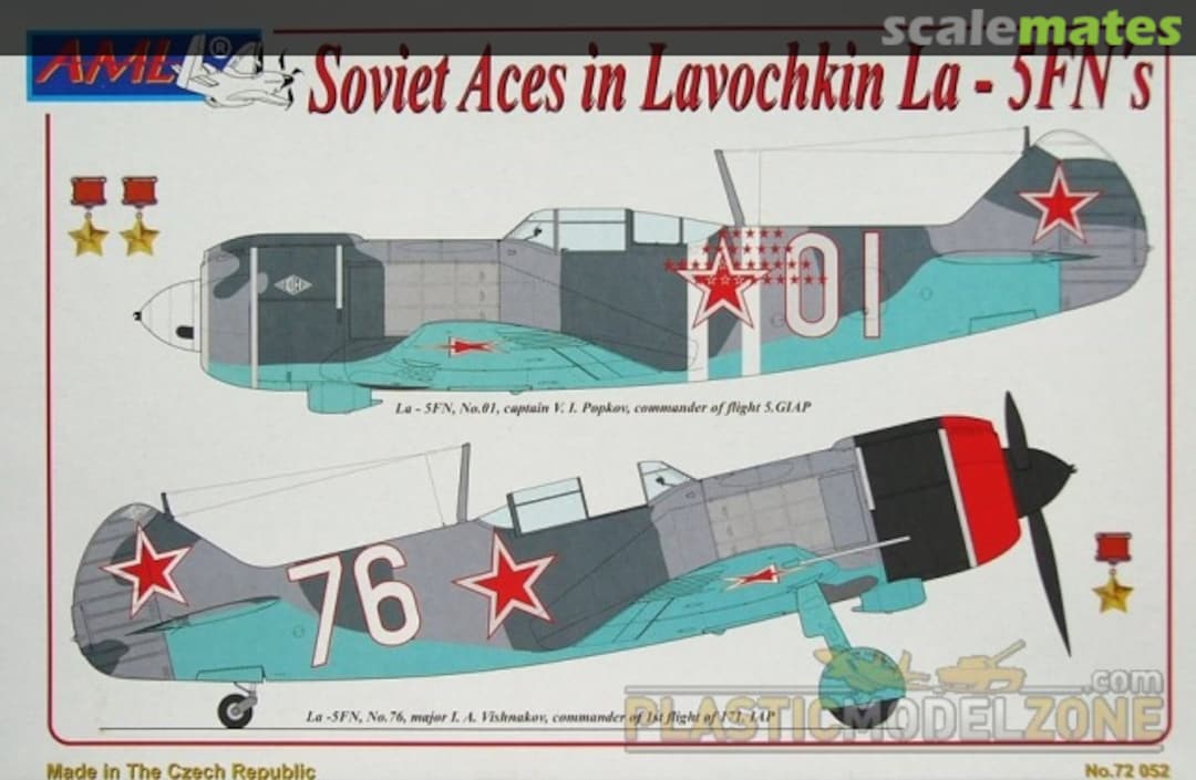 Boxart Soviet Aces in Lavochkin La-5FN's 72052 AML