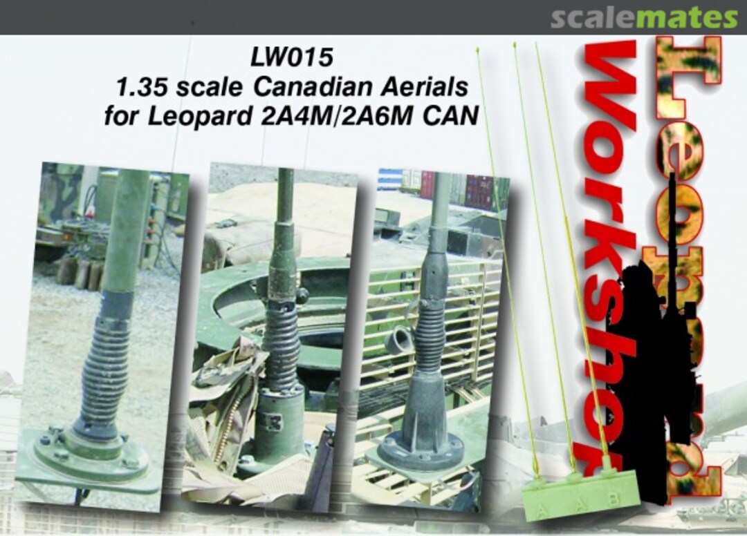 Boxart LW015 - Canadian Aerials for Leopard 2A4M and 2A6M CAN LW015 Leopard Workshop