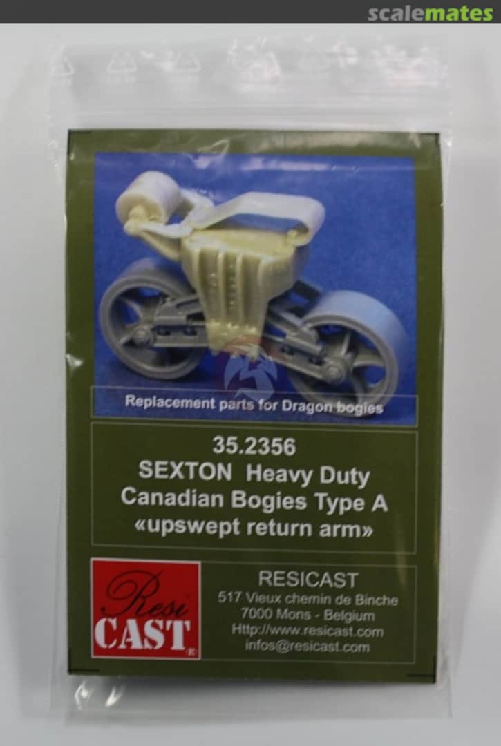 Boxart Heavy Suspension Canadian Bogies (type A) for Dragon Sexton Upswept Return Arms 35.2356 Resicast