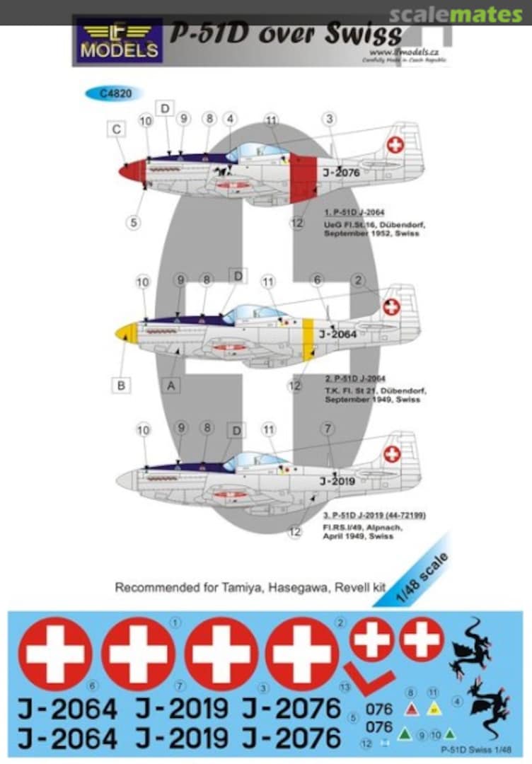 Boxart P-51D over Swiss C4820 LF Models